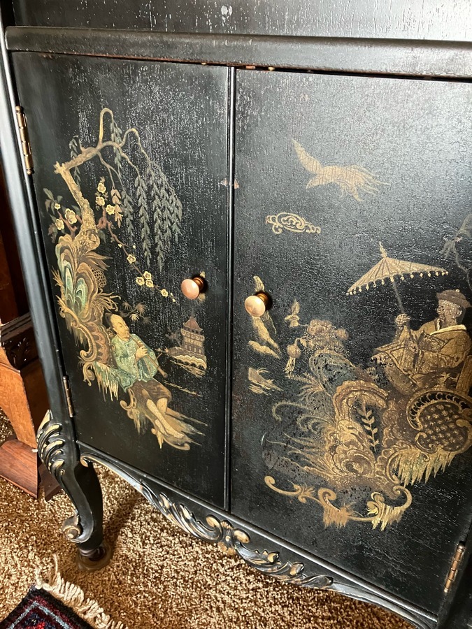 Brunswick Art Model 127 Japanese Lacquer Upright Phonograph - Image 4